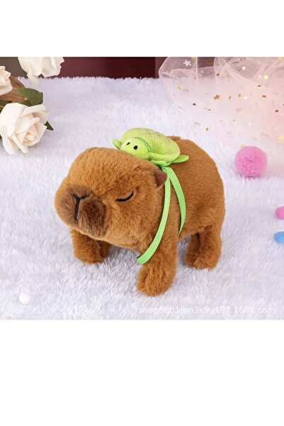 Empressco Süper Sevimli Kapibara Peluş Yürüyen Sesli Işıklı Capybara Figür Eğ...