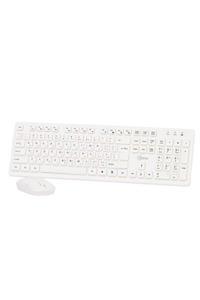 ormak Ormak Wireless Keyboard - White, Arabic/English, 2-Year Warranty
