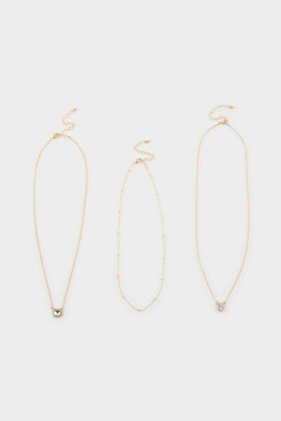 DeFacto Women's 3-Piece Necklace H1741Axns