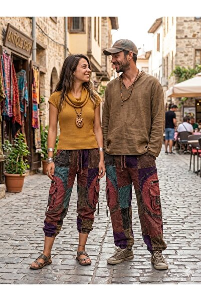 AYASOFYA OTANTIK Unisex Nepalese Authentic Ethnic Casual Hippie Bohemian Trou...
