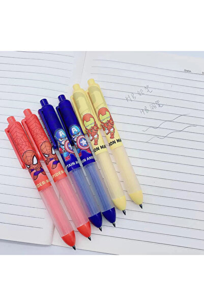 1way Set of black ink pens (6 pens)