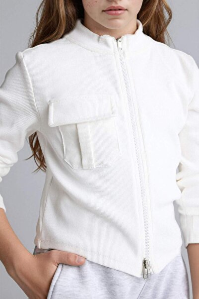 DeFacto Cardigan cu fermoar pentru fete G8625A826SP