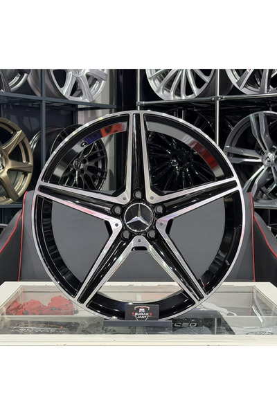 AGT 19 İNÇ 5X112 BLACK DİAMOND ÖN ARKA MERCEDES C180 C200 AMG JANT MODELİ (4A...