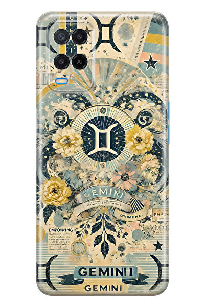 FLAMENKO حافظة هاتف شفافة متوافقة مع هاتف اوبو A54 توتوس بورسيه D منقوش