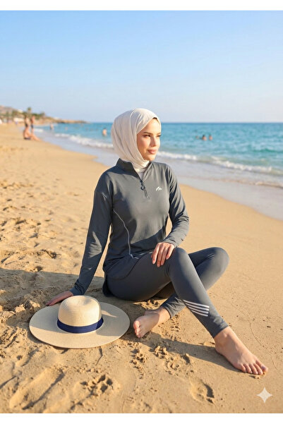 Ryzi Moda Women's Hijab Swimsuit Scuba Fabric Model Jogger Pants