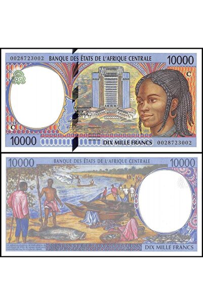 emir koleksiyon coin & paper collection Merkezi Afrika ( Kongo ) 2000 Yılı 10...