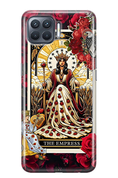 FLAMENKO حافظة هاتف شفافة متوافقة مع هاتف اوبو رينو 4 لايت إمبريتوريشا تاروت ...