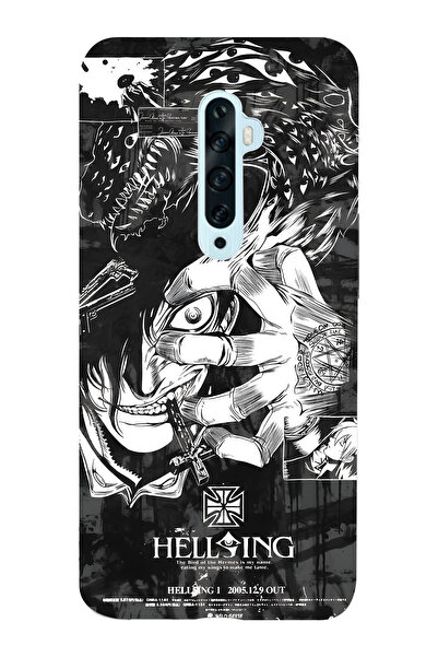 FLAMENKO حافظة هاتف شفافة متوافقة مع هاتف اوبو رينو 2Z من سلسلة انيمي منقوش