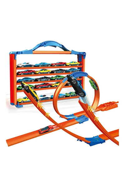 Toybox ألعاب مضمار سباق للأطفال، مجموعة مضمار سباق سيارات مصغرة، مجموعة مضمار...