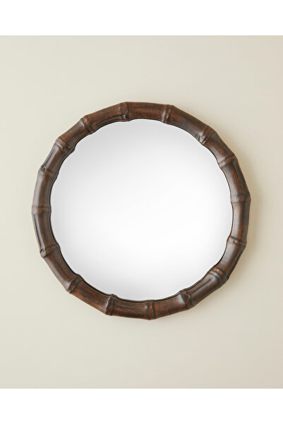 English Home Mira Polyresin Ayna 28x28 cm Kahve