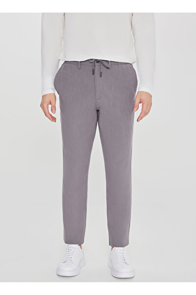 ALTINYILDIZ CLASSICS بنطلون رجالي مدخن قصة ضيقة ACE001252269_FUM