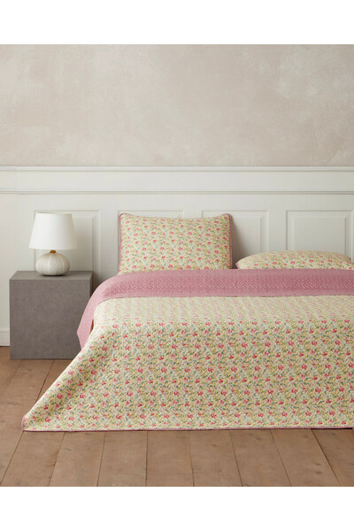 English Home Scarlet Bloom Tek Kişilik Yatak Örtüsü Takımı 160x220 cm Kırmızı