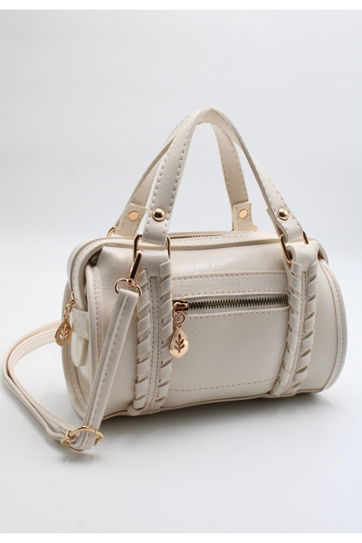 LASSO Women's 2-Eye Knitted Detail Patent Leather Leather Hand, Arm and Shoul...