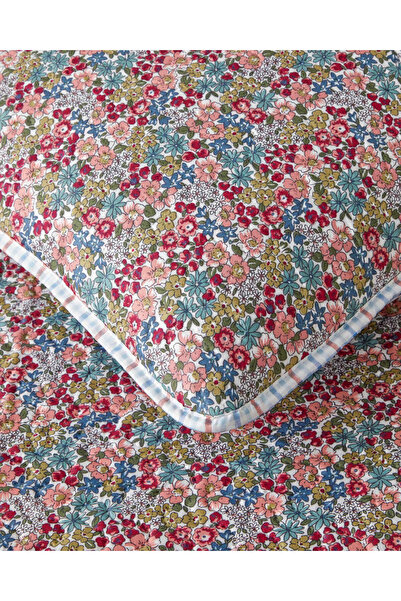 English Home Cherry Plaid Tek Kişilik Yatak Örtüsü Takımı 160x220 cm Fuşya