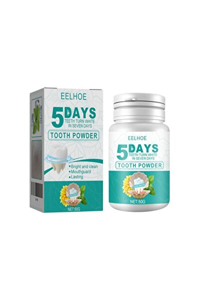 EELHOE مسحوق تبييض الأسنان 50 غرام، يدوم 5 أيام | يُبيض وينظف الأسنان للعناية...