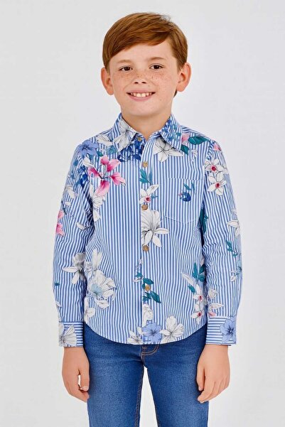 STITCH by MH Boys Long Sleeve Floral Shirt| Sizes 1-12Years | MH