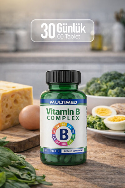 Multimed B Vitamini Kompleksi – Enerji Artırıcı & Destek – 60 Tablet