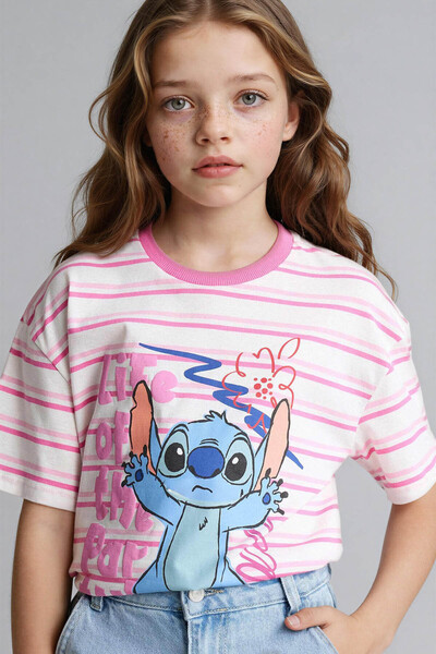 DeFacto 26Y801002498 Ecru Girls' T-Shirt G8190A8/Er105