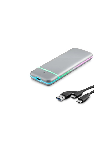 Skygo SSD Kutu Type-C 3.1 + Usb3.0 Nvme + Ngff M2 Chıp Rtl9210B Gri HDX1774