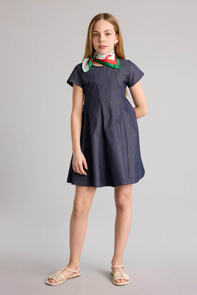 DeFacto 26Y801002599 индиго рокля за момичета H2604A8/IN20