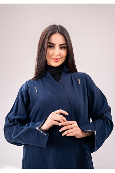 Moon Silk Silk - navy blue, formal cut