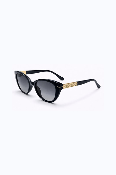 Toz Vintage Renik Black Retro Cat Eye Bone Frame Uv400 Unisex Vintage Retro S...