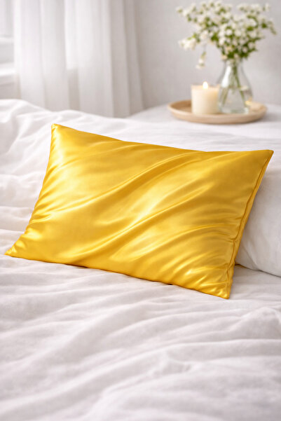 Defne&Apollon İpekçilik 100% Silk Satin Y Pillowcase 50 X 70 cm - Yellow