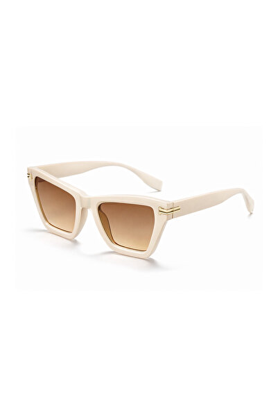 Toz Vintage Surset White Retro Bone Frame Unisex Uv400 Vintage Retro Sunglasses