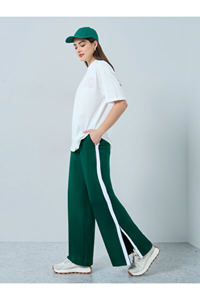 Styli White Oversized T-Shirt and Wide Leg Joggers Co-ords