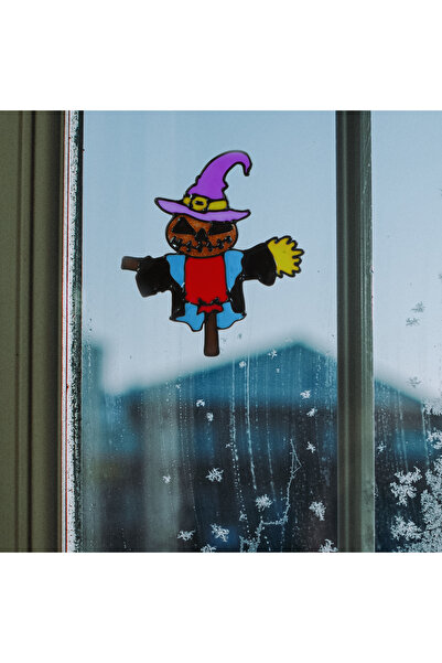 FAMİLY Halloween window decoration - Scarecrow pattern
