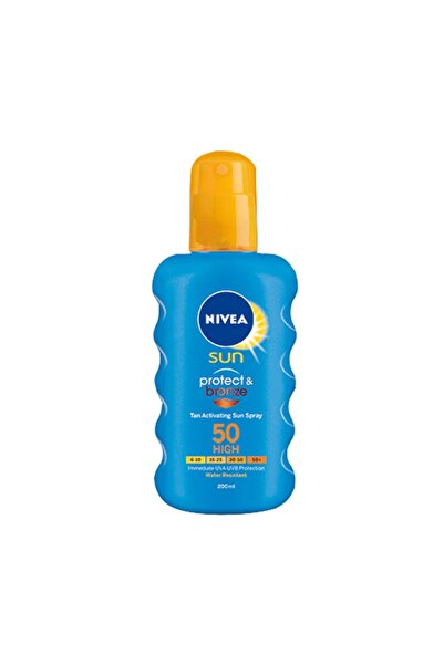 NIVEA Set of 2 x Sun Protect&Bronze SPF50 Sun Protection and Tanning Spray, 2...
