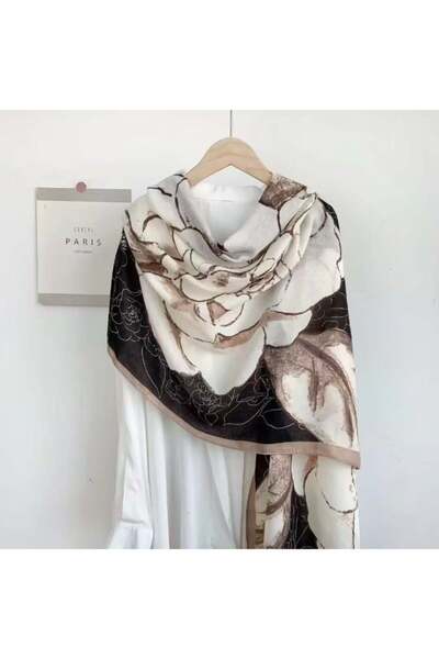 Generic Floral Print Scarf Stoles Headwrap