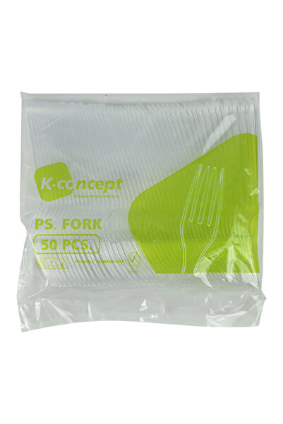 SPANA SAPNA PLASTIC FORK CLEAR 50PC