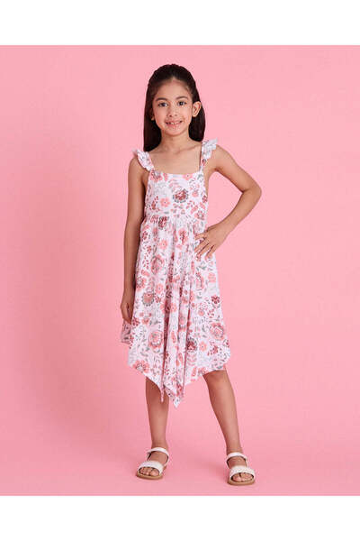 REDTAG Girls Floral Print Dress