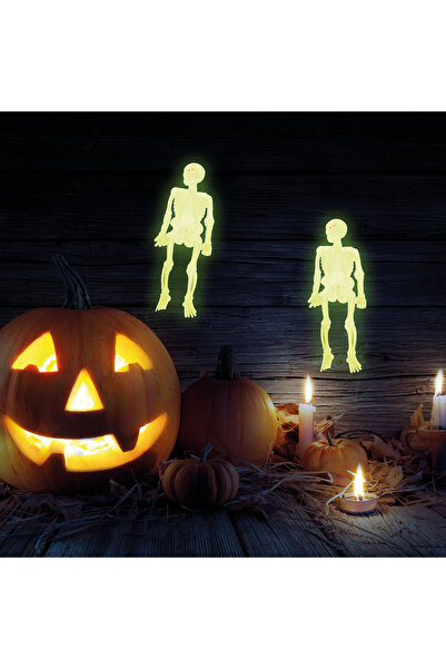 FAMİLY Halloween Decoration - Glow-in-the-dark Skeleton Set - 10 pcs. / pack