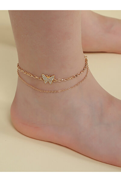 Take Two By Styli Girls Butterfly Charm Anklet