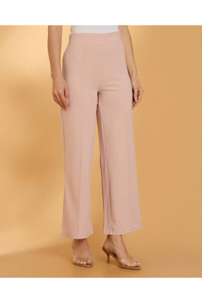 REDTAG Women Pink Wideleg Trousers