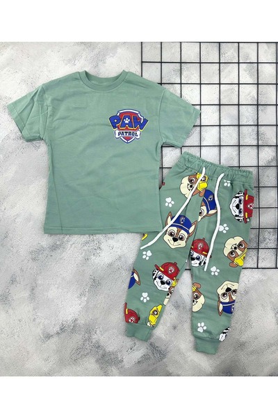 BEBEMER Zr 7021 Paw Petrol Printed Set (3-8 Years) Mi̇nd