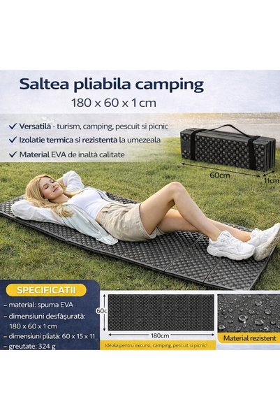 Trizand Saltea pentru camping și drumeții