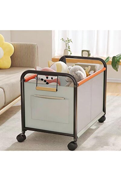 Arabest Large Toy Storage Chest with Wheels, Removable Organizer Bin with Div...