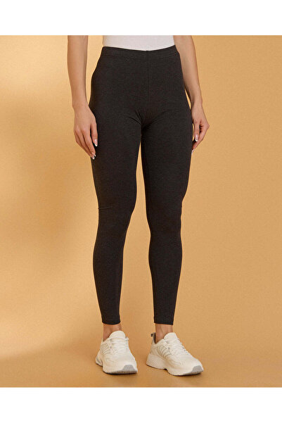 REDTAG Women Charcoal Cropped Leggings