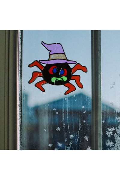 FAMİLY Window decoration - Glittering Spider pattern