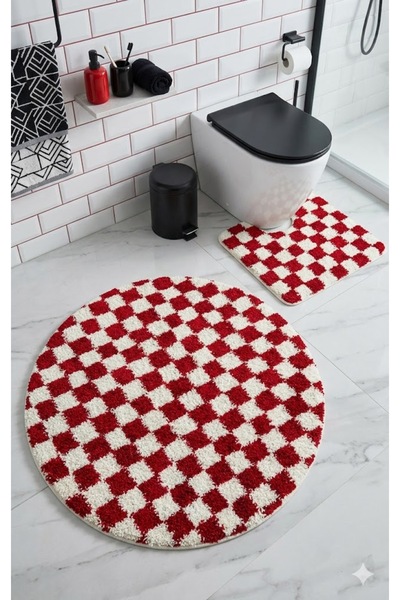 EUROBANO Chess Dama Με σχέδιο Λάτεξ Αντιολισθητική σόλα Κύκλοι και Εισόγωνα σ...