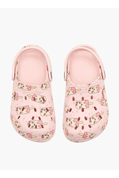 Aqua Girls Ice Cream Print Clogs