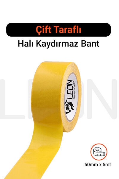Leon Orman Ürünleri Çift Taraflı Kaydırmaz Halı ve Paspas Sabitleme Bandı Güç...