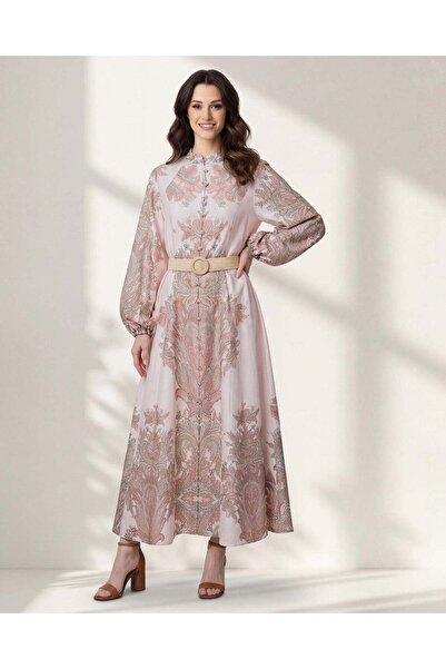 REDTAG Women Multicolour Printed Belted Dress