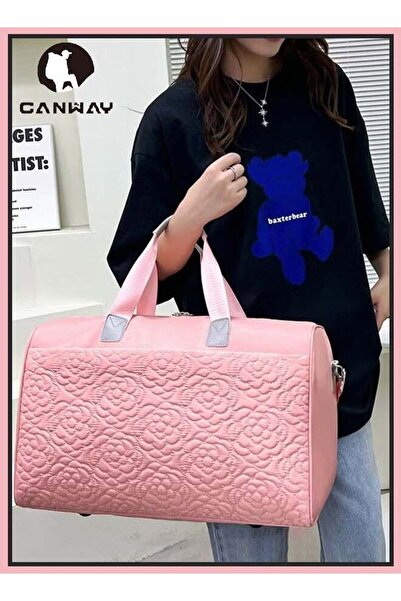 Arabest حقيبة سفر مزينة بنقوش زهور، سعة كبيرة، خفيف ، مقاومة للماء، مصنوعة من...