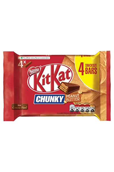 Nestle كيت كات تشانكي بزبدة الفول السوداني 4 × 34 غرام