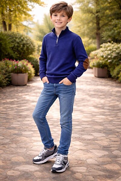 ALEXANDERGARDI PULOVER BĂIEȚI CU GÂTUL CU FERMOAR