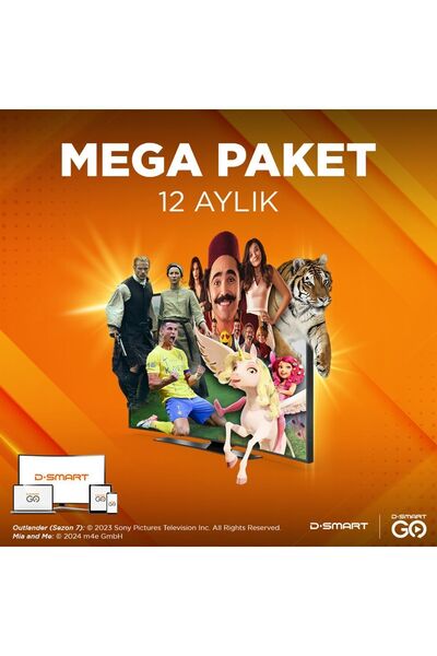 D-Smart GO Mega 1 Yıllık Dijital Abonelik Kodu